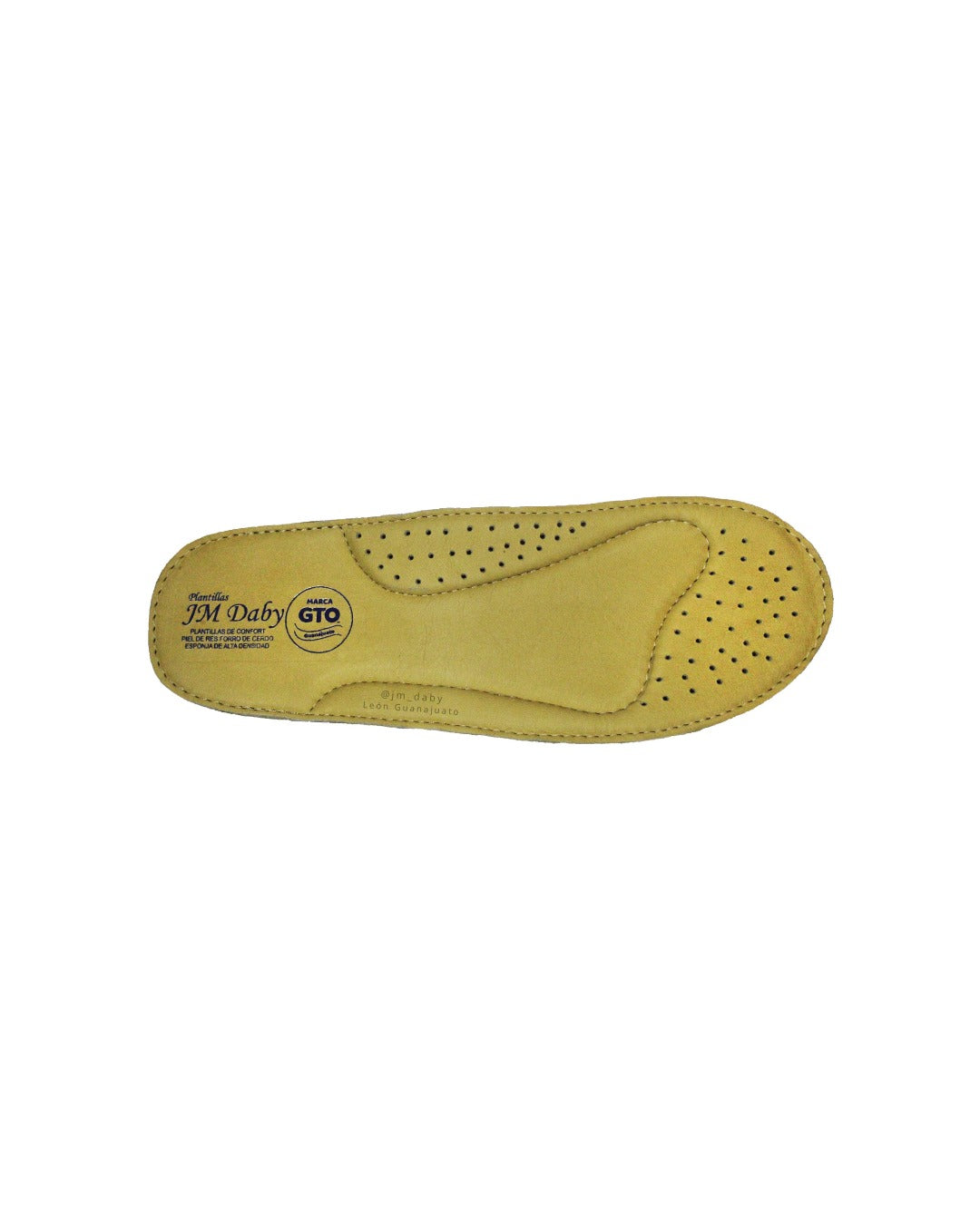 Work Comfort Insoles by JM Daby – Genuine leather insole for all-day standing and work foot support, León, Mexico